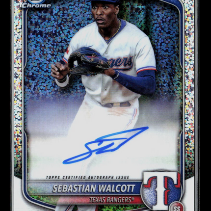2025 Bowman Chrome Sebastian Walcott #CPA-SW Speckle Refractor 151/299 Auto