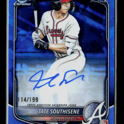 2025 Bowman Chrome Tate Southisene #CPA-TS Blue Shimmer Refractor 114/199 Auto