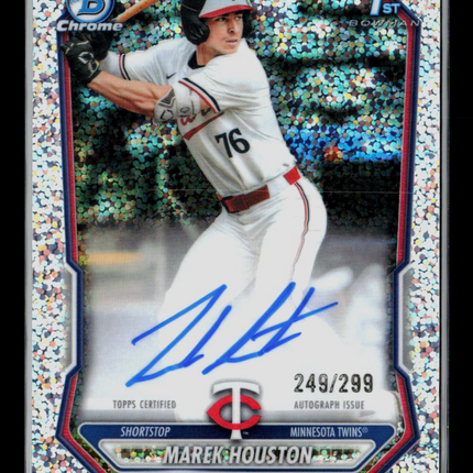 2026 Bowman Chrome Marek Houston #CPA-MHO Speckle Refractor 249/299 Auto