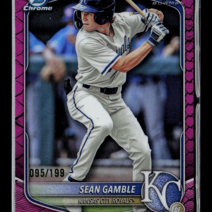 2025 Bowman Chrome Sean Gamble #BDC-178 Purple 095/199