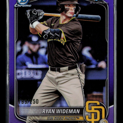 2025 Bowman Chrome Ryan Wideman #BDC-190 Purple Refractor 1st Bowman 199/250