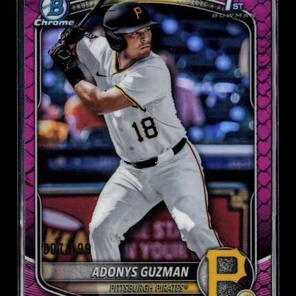 2025 Bowman Draft Chrome Adonys Guzman #BDC-126 Pink 007/199