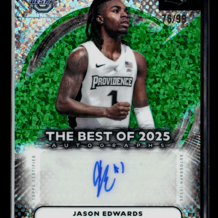 2026 Bowman University's Best Jason Edwards #BA-JE Green Shimmer 76/99 Auto