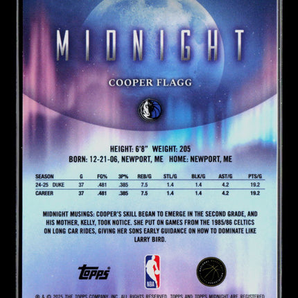 2025 Topps Midnight Cooper Flagg #61 RC