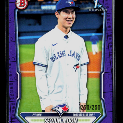 2026 Bowman Seojun Moon #BP-127 Purple 250/250