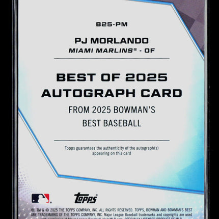 2025 Bowman's Best Baseball PJ Morlando #B25-PM Auto