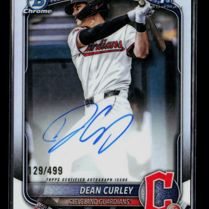 2025 Bowman Chrome Dean Curley #CPA-DC Refractor 129/499 Auto