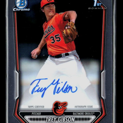 2026 Bowman Chrome Trey Gibson #CPA-TGI 1st Bowman Auto
