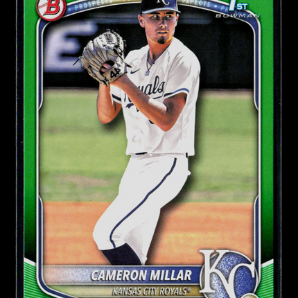 2025 Bowman Draft Cameron Millar #BD-176 Green 75/99 1st Bowman