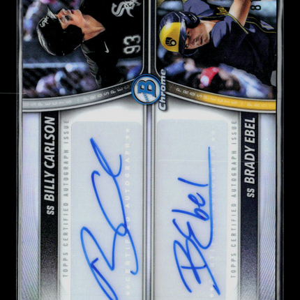 2025 Bowman Chrome Draft Brady Ebel Billy Carlson #PDA-CE 81/99 Auto
