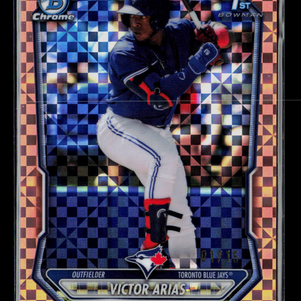 2026 Bowman Chrome Victor Arias #BCP-29 Rose Gold 1st Bowman 01/15