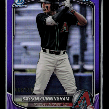 2025 Bowman Draft Chrome Kayson Cunningham #BDC-84 Purple Refractor 066/250