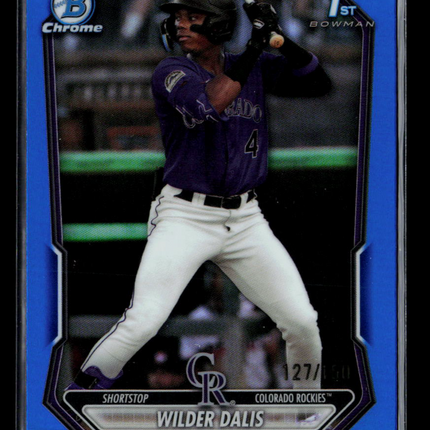 2024 Bowman Chrome Wilder Dalis #BCP-150 Blue Refractor 127/160 1st Bowman