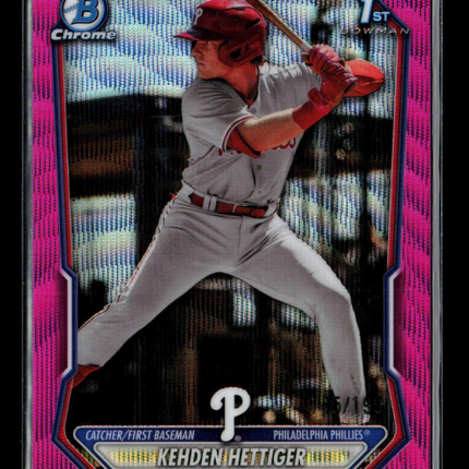 2024 Bowman Chrome Kehden Hettiger #BCP-101 Pink Refractor 5/199