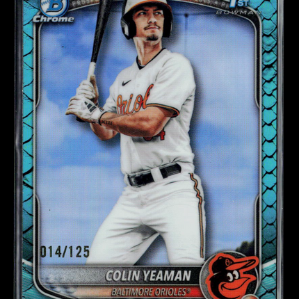 2025 Bowman Draft Chrome Colin Yeaman #BDC-47 1st Bowman 014/125