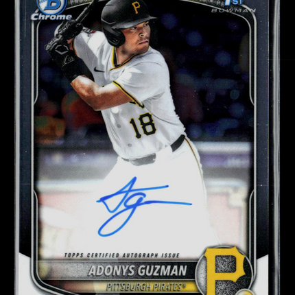 2025 Bowman Chrome Adonys Guzman #CPA-AG Auto