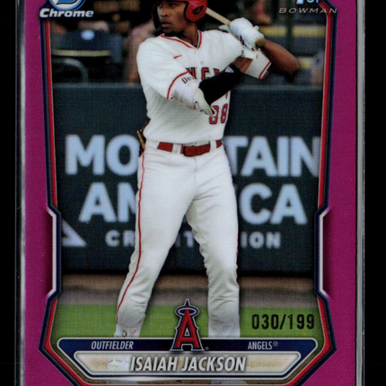 2026 Bowman Chrome Isaiah Jackson #BCP-60 Fuchsia 030/199