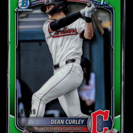 2025 Bowman Chrome Dean Curley #BDC-129 Green 82/99