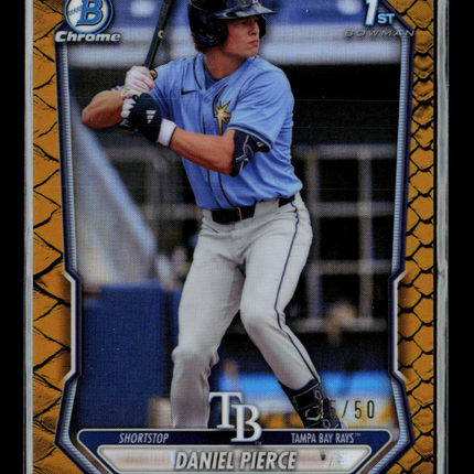 2026 Bowman Chrome Daniel Pierce #BCP-77 Gold 1st Bowman 5/50