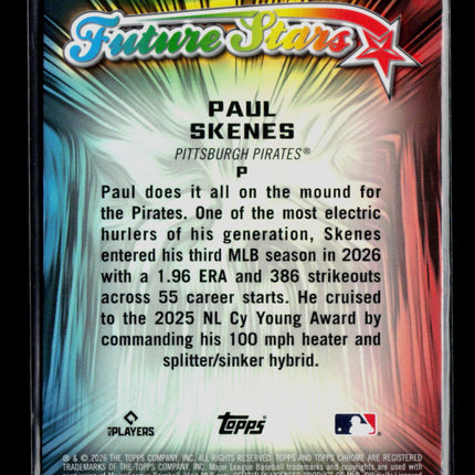 2026 Topps Chrome Future Stars Paul Skenes #FS-9