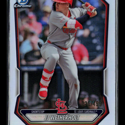 2025 Bowman Chrome JJ Wetherholt #BCP-115 Refractor 020/499