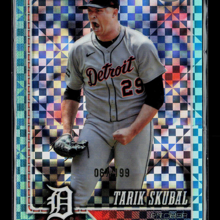 2026 Topps Chrome Tarik Skubal #50 Aqua /199 Refractor