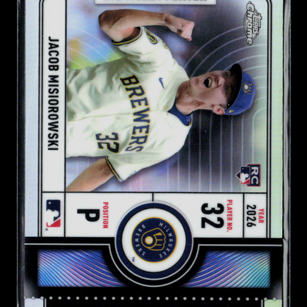 2026 Topps Chrome Big Ticket Player Jacob Misiorowski #BTP-2 RC