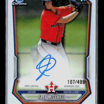 2026 Bowman Chrome Jase Mitchell #CPA-JM Refractor 107/499 Auto