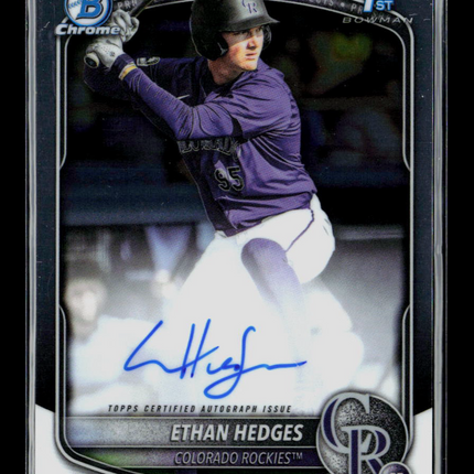 2025 Bowman Chrome Ethan Hedges #CPA-EHE Auto