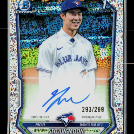 2020 Bowman Chrome Seojun Moon #CPA-MS Speckle Refractor 293/299 Auto