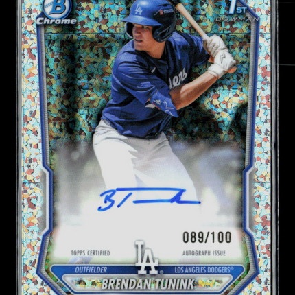 2026 Bowman Chrome Brendan Tunink #CPA-BT 089/100 Auto