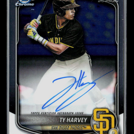 2025 Bowman Chrome Ty Harvey #CPA-TH 1st Bowman Prospect Autograph Auto