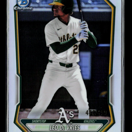 2026 Bowman Chrome Leo De Vries #BCP-63 Refractor /499