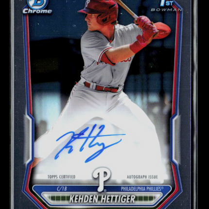 2026 Bowman Chrome Kehden Hettiger #CPA-KHE Auto