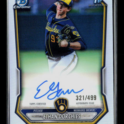 2026 Bowman Chrome Ethan Dorchies #CPA-EDO Refractor 321/499 Auto