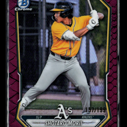 2026 Bowman Chrome Shotaro Morii #BCP-48 Fuchsia 157/199