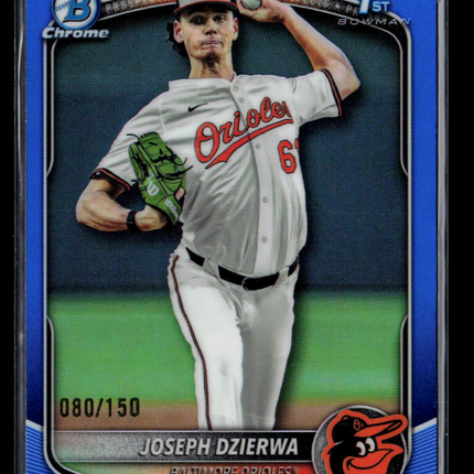 2025 Bowman Chrome Joseph Dzierwa #BDC-186 Blue 080/150