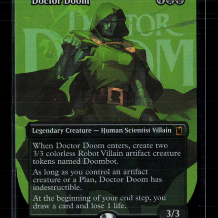 MTG Doctor Doom (Borderless) (365) Marvel Super Heroes M • 365 Foil