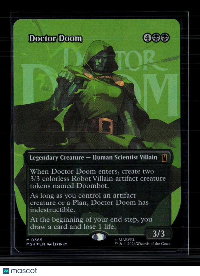 MTG Doctor Doom (Borderless) (365) Marvel Super Heroes M • 365 Foil