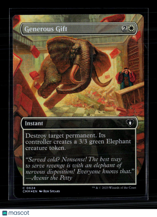 MTG Generous Gift (Borderless) Commander Masters C • 624 Foil
