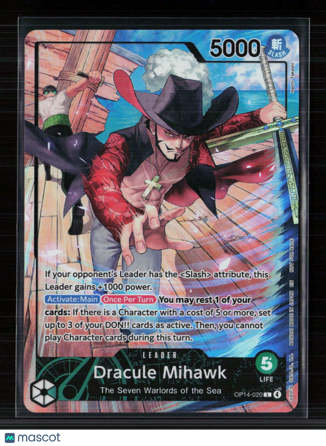 One Piece Dracule Mihawk (PSA Promo) One Piece Promotion Cards L • OP14-020 Foil