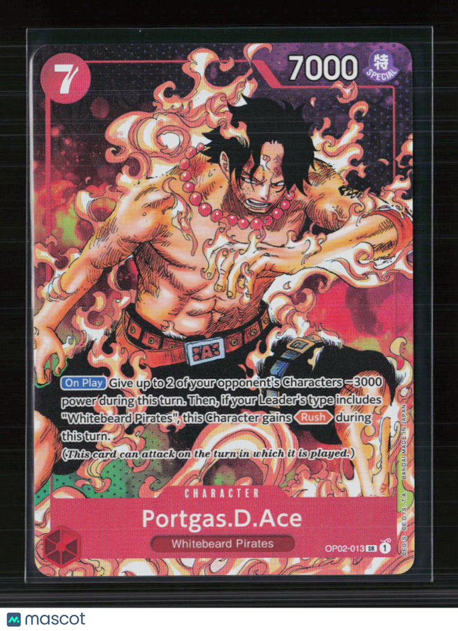 One Piece Portgas.D.Ace (Parallel) Paramount War SR • OP02-013 Foil