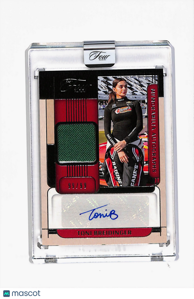 2026 Panini Turn Four Racing Toni Breidinger #MA-TBD 99/99 Memorabilia Auto