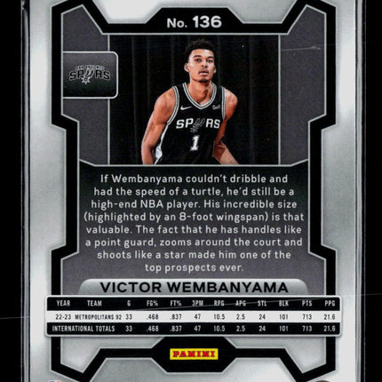 2023 Panini Prizm Victor Wembanyama #136 RC
