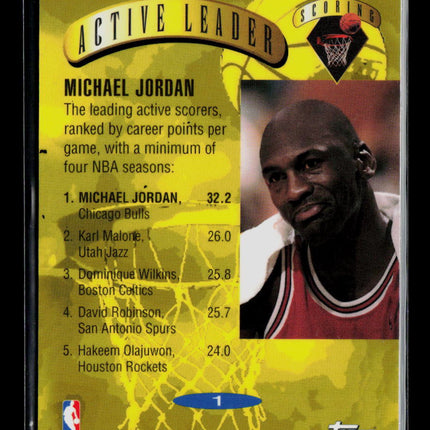 1995 Topps Active Leader Michael Jordan #1 Power Boosters