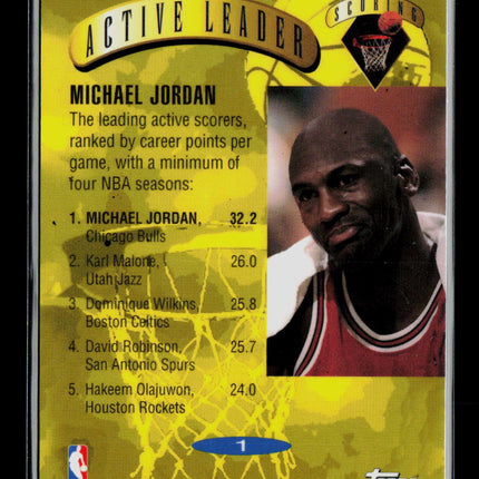 1995 Topps Active Leader Michael Jordan #1 Power Boosters