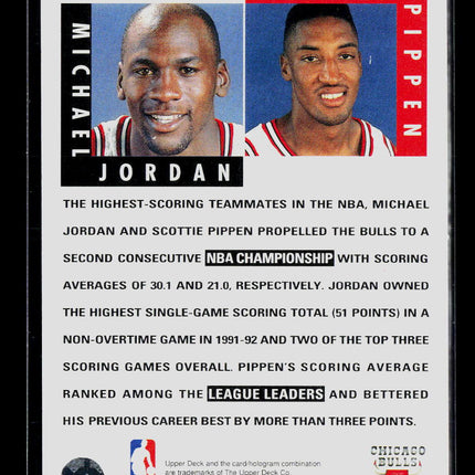 1992 Upper Deck Michael Jordan Scottie Pippen #62