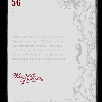 2011 Panini Michael Jackson Michael Jackson #56