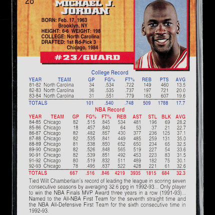 1992 SkyBox NBA Hoops Michael Jordan #28