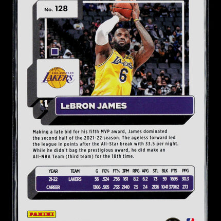2022 Donruss LeBron James #128 Red Laser
